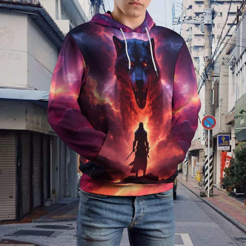 Wolf Warrior Hoodie - Swaggy Clothing