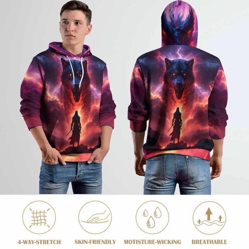 Wolf Warrior Hoodie - Swaggy Clothing