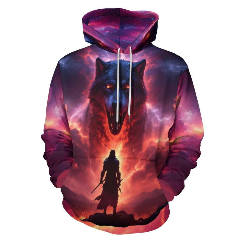 Wolf Warrior Hoodie - Swaggy Clothing