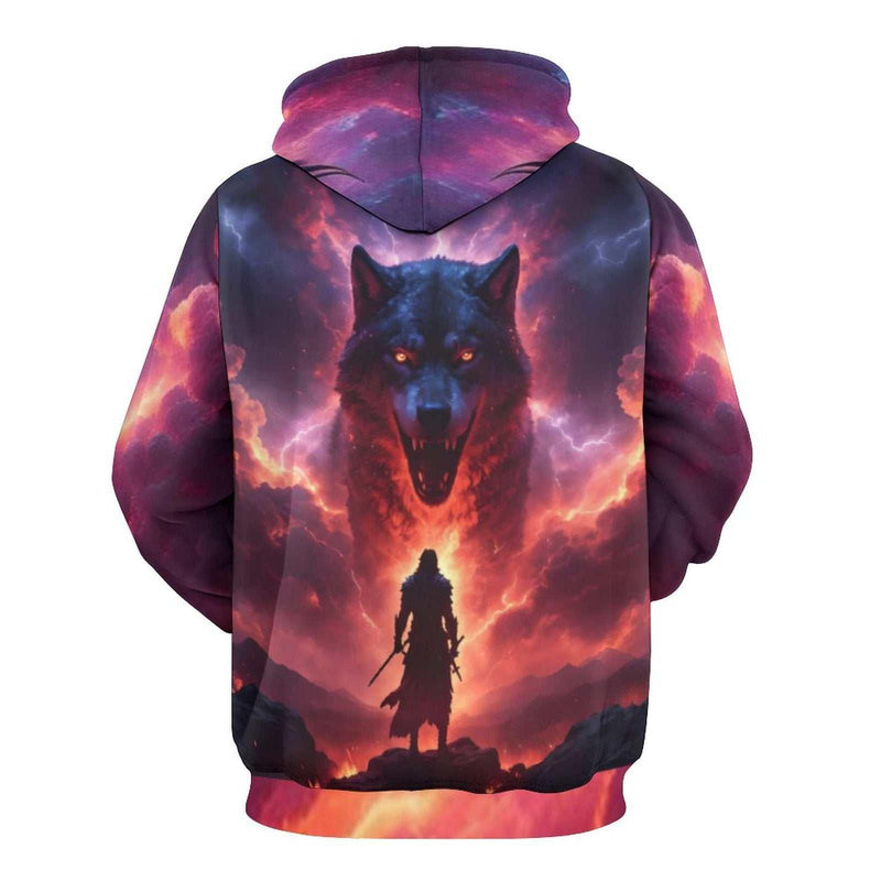 Wolf Warrior Hoodie - Swaggy Clothing