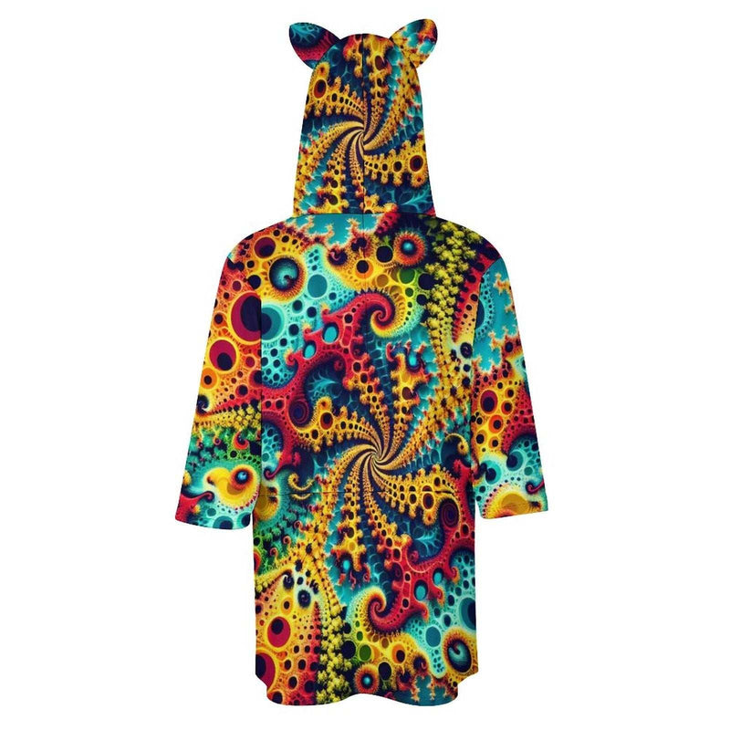 Women's psychedelic Fractal Hoodie - Swaggy Clothing